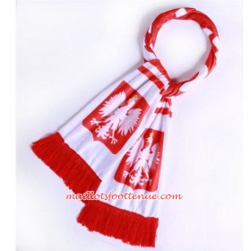 Pologne Coupe du monde 2018 Écharpe Blanc Rouge